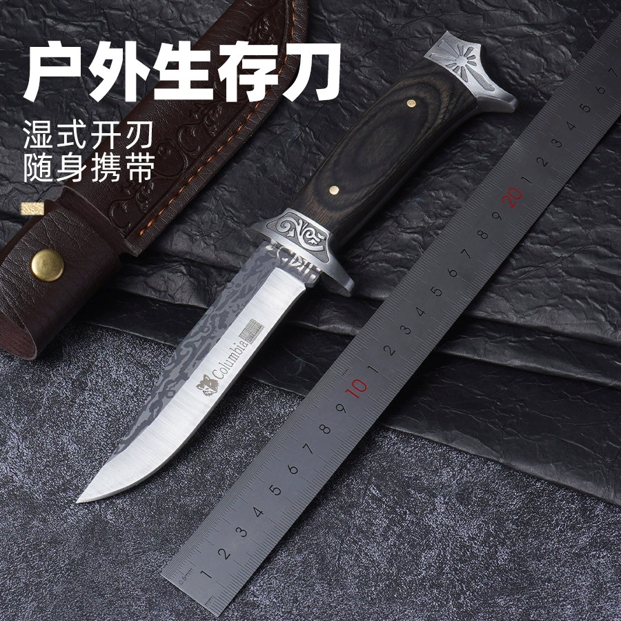 Pocket Knife (Black Wolf) Travel Handheld Sharp Blade, Camping & Home Utility