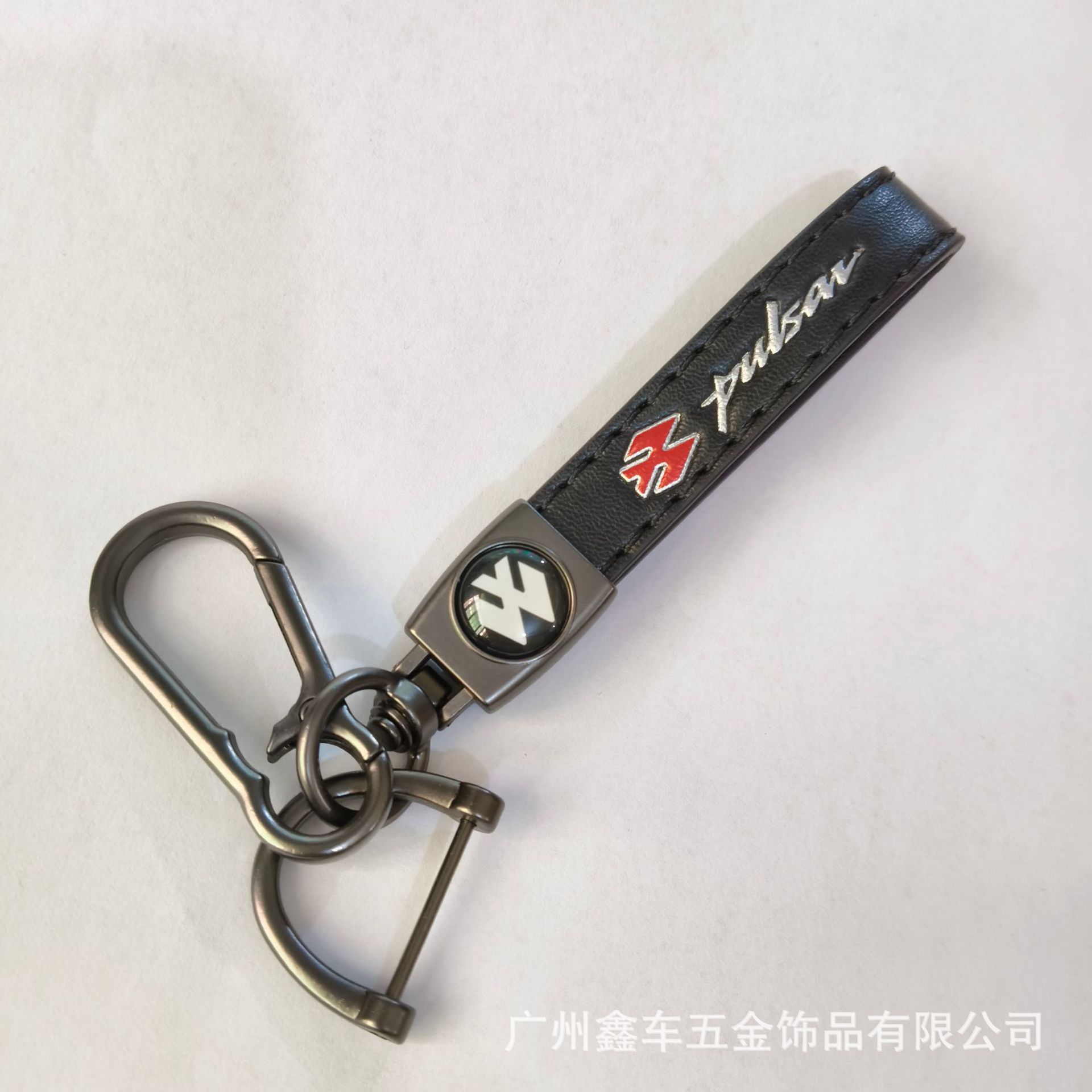 Keychain de piel de cordero transfronteriza logotipo de automóvil llavero de negocios hombre llavero colgante fábrica al por mayor