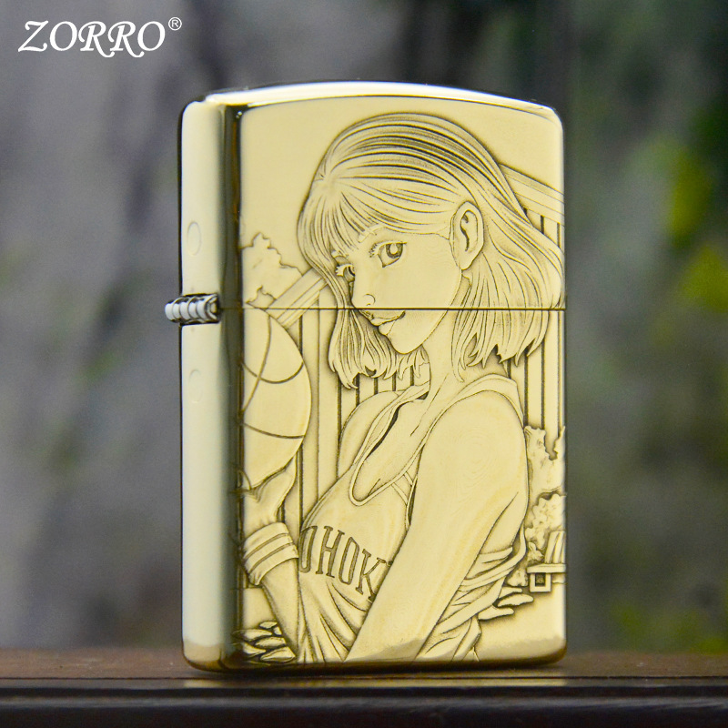 ZORROゾロ灯油ライター902黄銅3dレリーフ赤木晴子正品創意メーカー卸売り|undefined