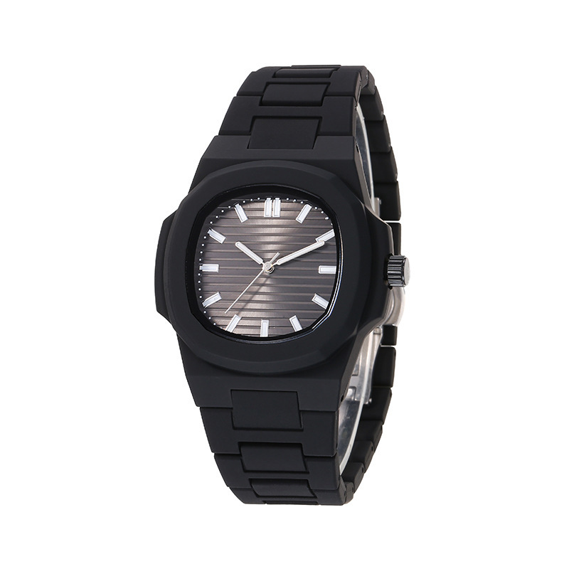 Cross-border New Explosions Casual Fashion Watch Youth Luminous Pointer Watch Nautilus Silicone suit Watch