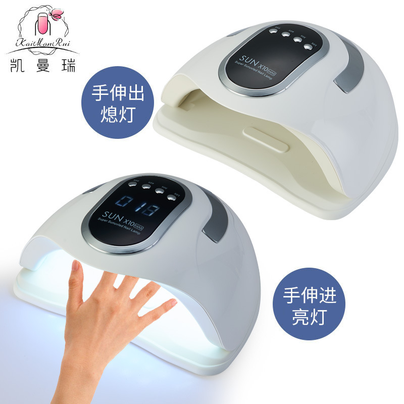 Sol x10max lámpara de manicura de alta potencia esmalte de uñas lámpara de fototerapia de manicura máquina de fototerapia de cuatro velocidades de secado rápido transfronterizo