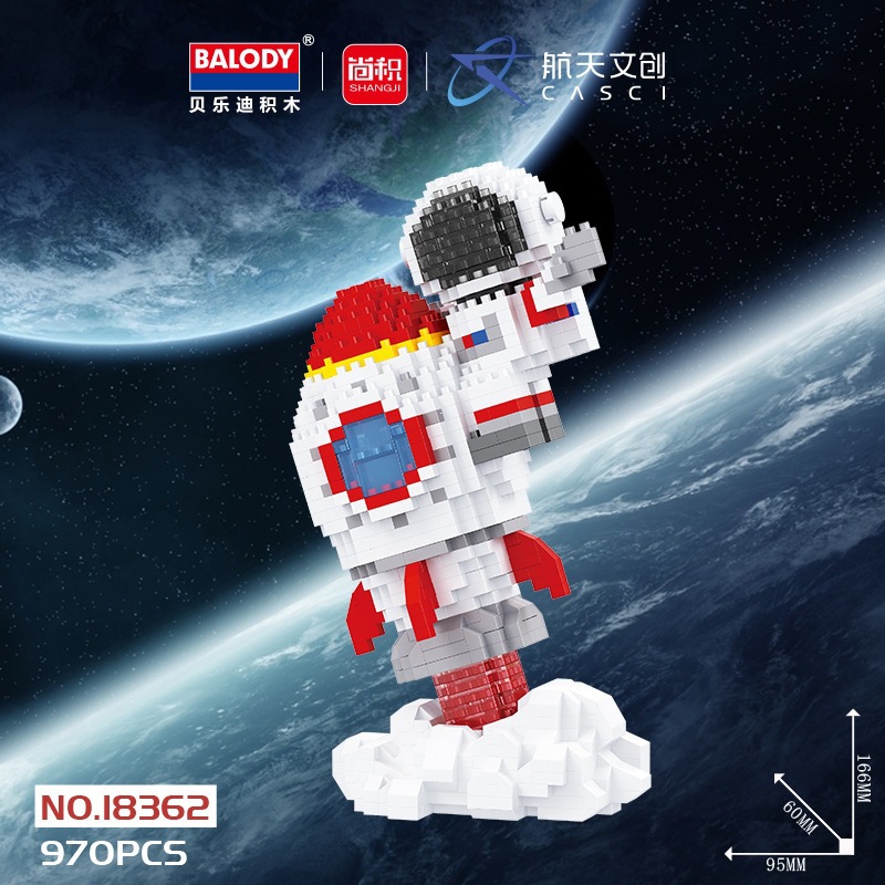 Auténtica licencia - lanzamiento al espacio 970pcs + luces