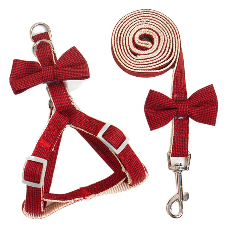 Pez dorado títere cuerda plana cuerda de tracción para mascotas correa para el pecho parche a cuadros grande cuerda para perros ajustable suministros para mascotas