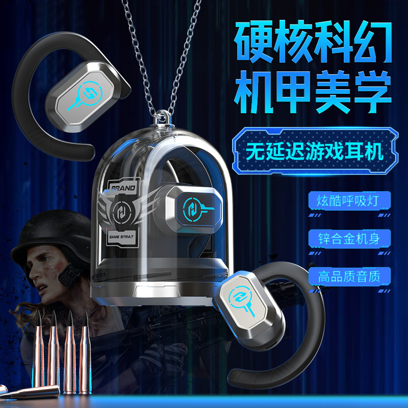 跨境爆款X41蓝牙耳机双耳挂耳式无线低延迟久戴不痛音乐游戏耳机