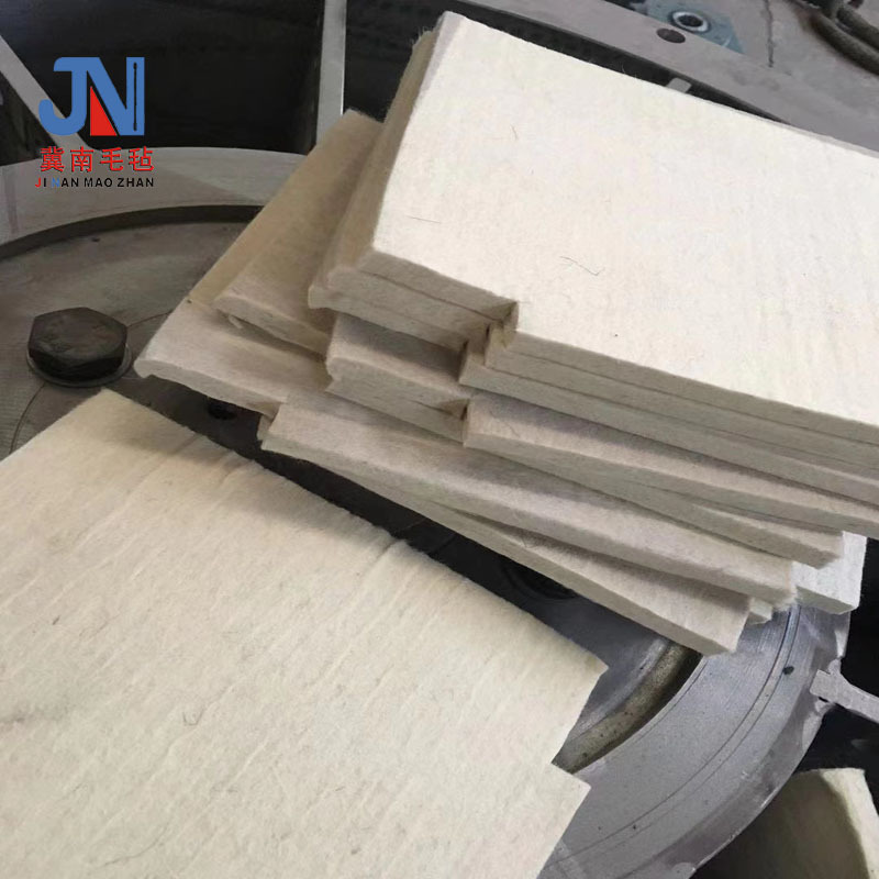 供应电厂用羊毛毡 细白工业羊毛毡 水泥厂机械用羊毛毡