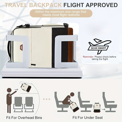Women's Travel Backpack Project Flight Approved 10.57gal Cross-border