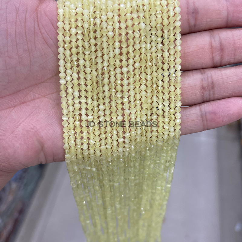 Lemon yellow, cat's eye