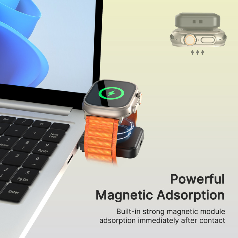 アップルiwatch腕時計、サムスンgalaxy watch腕時計の無線充電携帯型磁気吸引充電に適している|undefined
