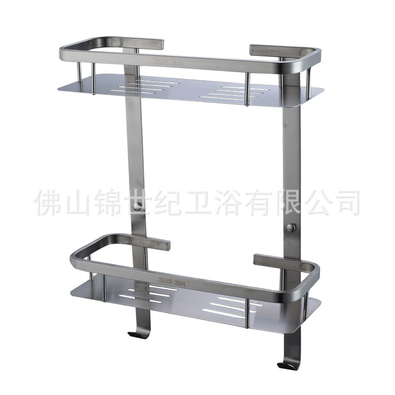 Corner frame stainless steel, double-layer black storage system, (Cross-border trading)