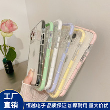 适用14日韩二合一透明XS彩色78苹果iphone13PROMAX手机壳12保护套