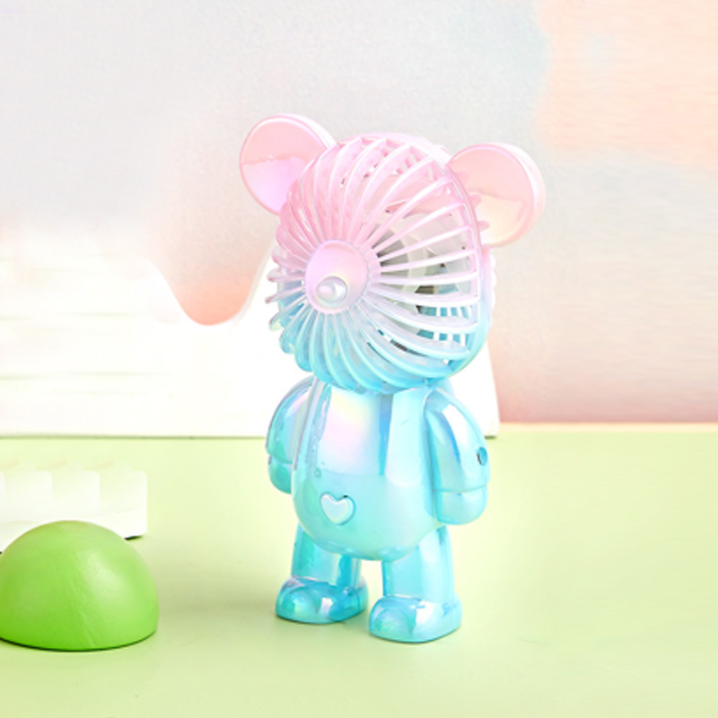 Mini Ventilador de Cuello Recargable USB de Plástico Portátil para Oficina y Dormitorio