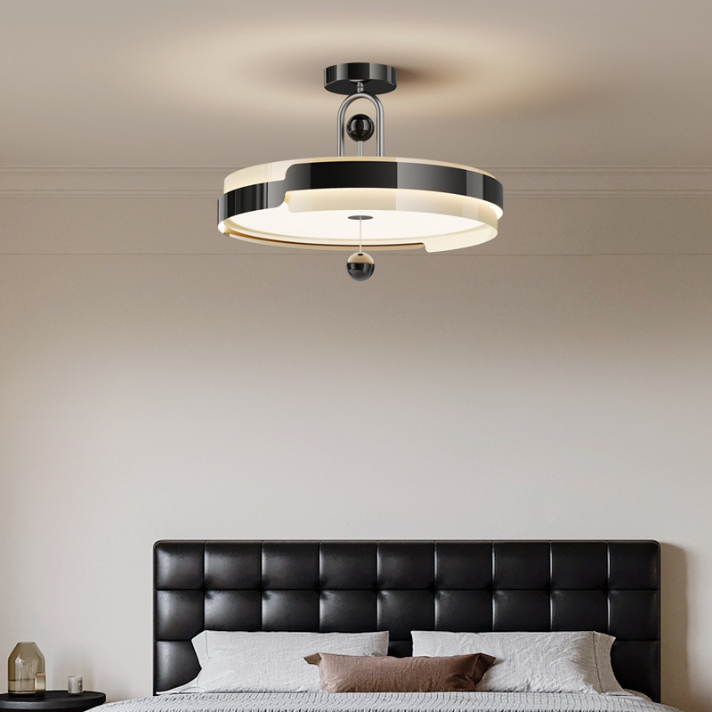 Araña de dormitorio de estilo antiguo francés, estilo crema de alta calidad, barra de estudio ajustable, lámpara de protección ocular de espectro completo