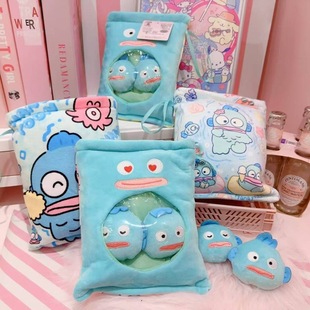 Soft Cute Cartoon Doll Machine Doll Bag New Ugly Fish Hanton Plush Doll Bag Cross-Border Arcade Exchange Prize