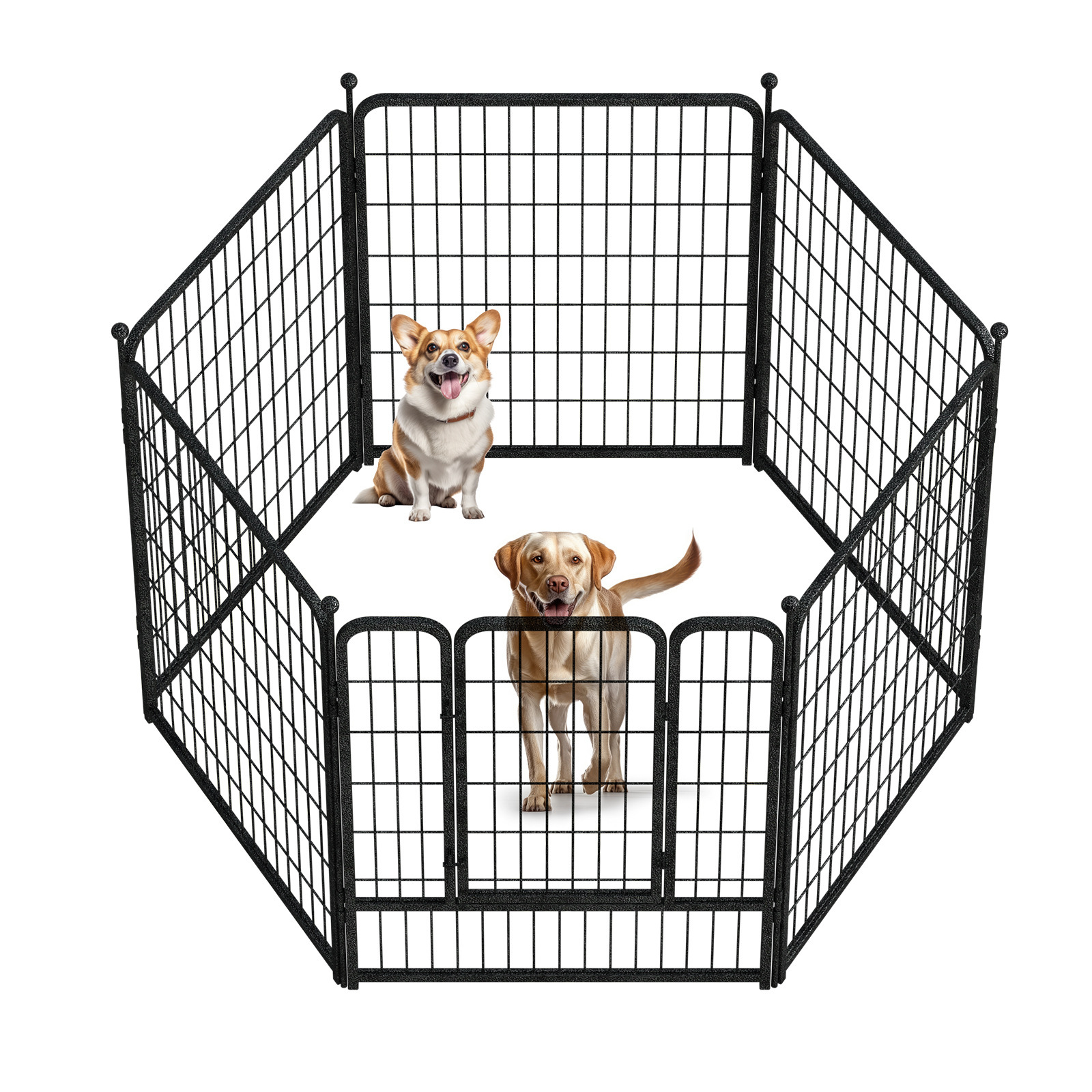 In stock mascotas perros jaulas perros libres combinación valla casera perros aislamiento jaula valla interior y exterior