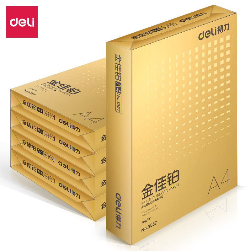 3558 Paquete de A4-70g-5 de papel de copia de platino Jinjia / A4