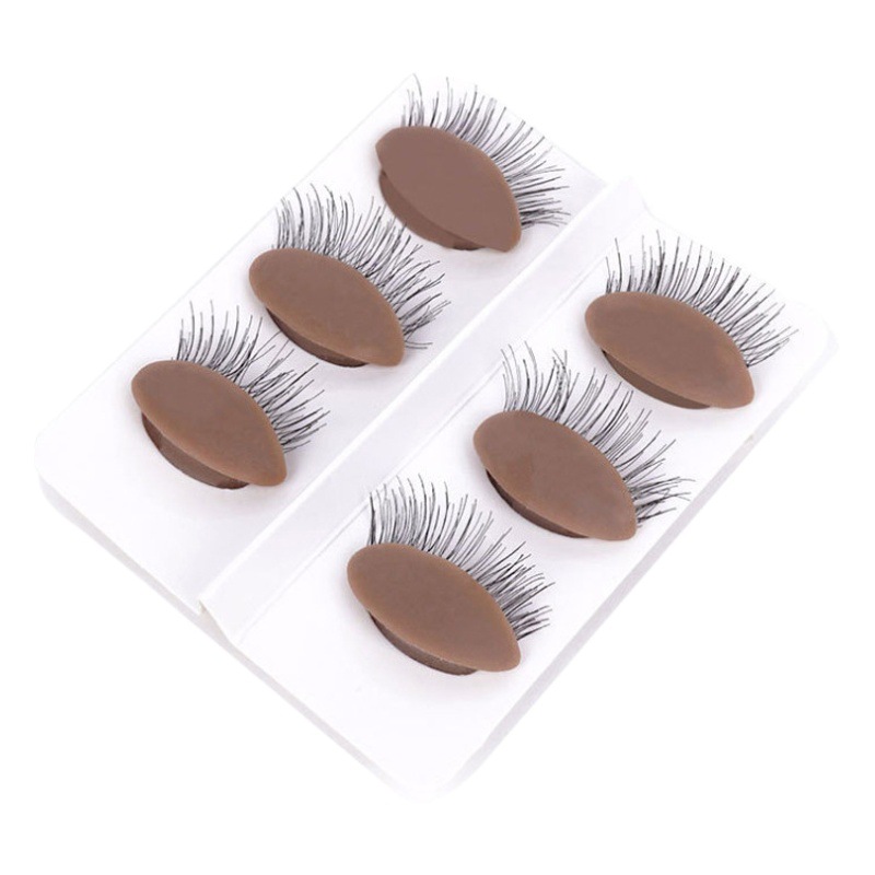 Injerto de pestañas desmontable ojo reemplazable pestañas ejercicio cabeza reemplazo ojo cabeza plantilla con pestañas