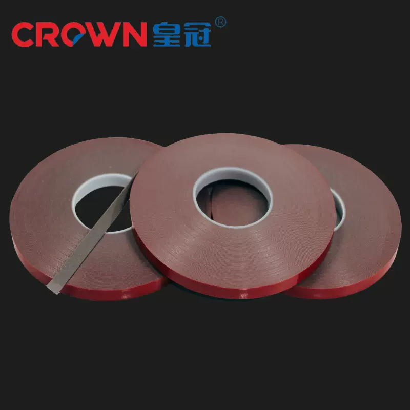 源头厂家丙烯酸双面胶耐高温玻璃塑料金属灯条固定灰胶亚克力胶带