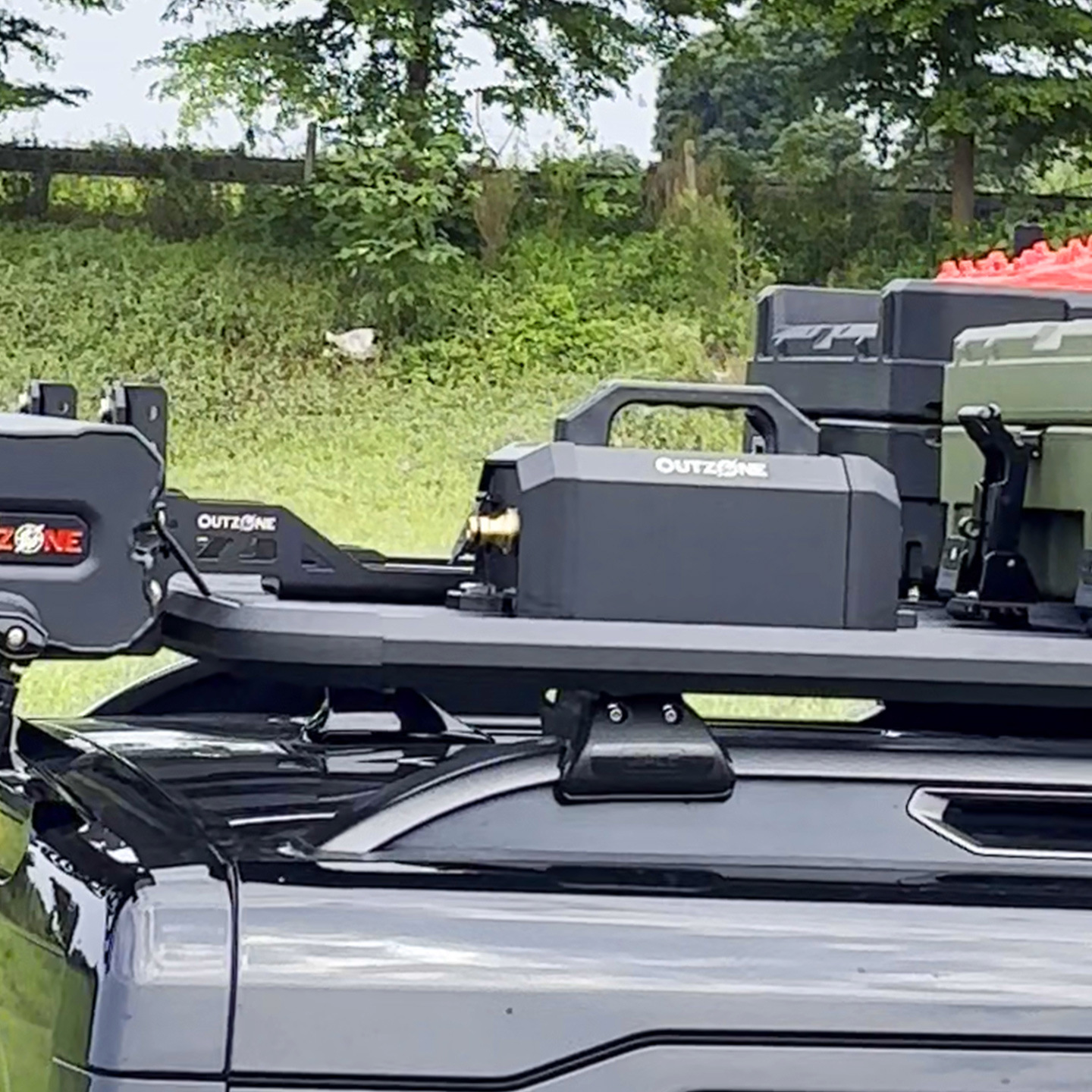 OUTZONE Outdoor Portable Booster Water Pump 12V Car Water Pump for Self-Driving Camping with Aluminum Alloy Body