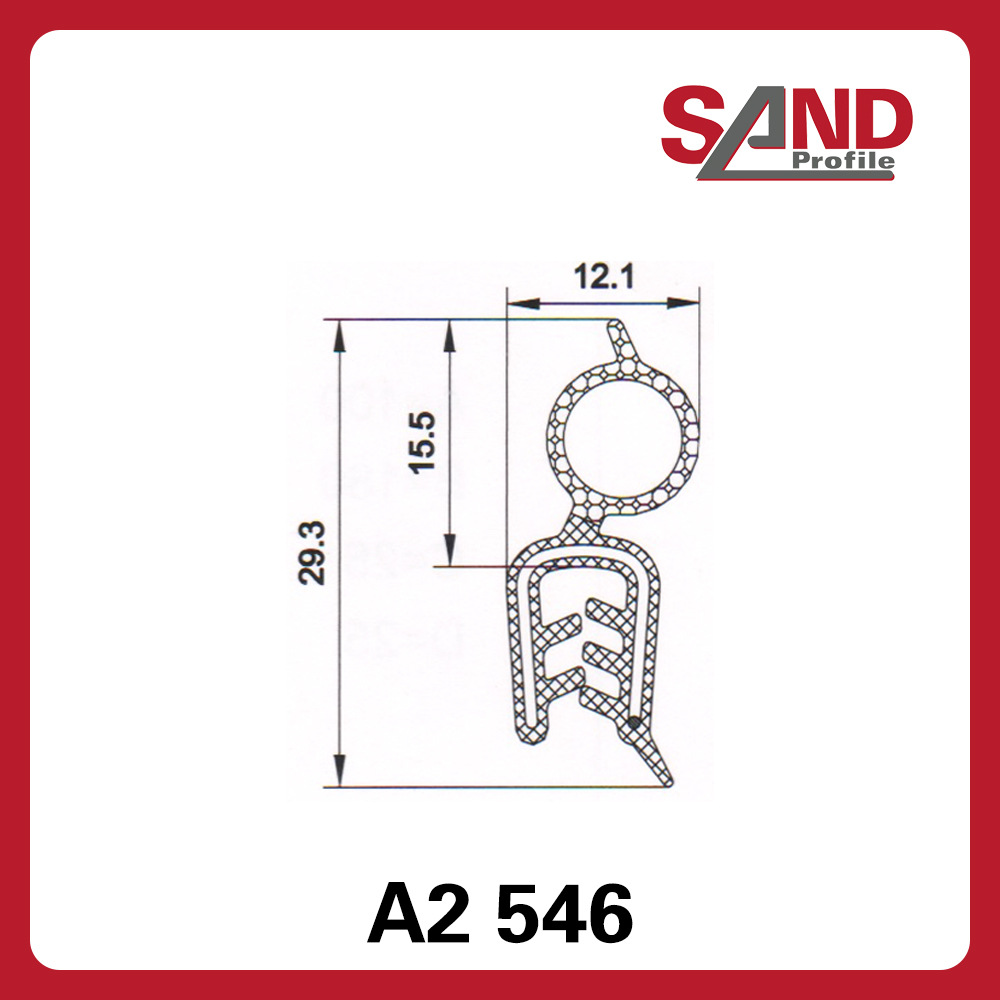 申波菲勒SAND密封条棱边保护条护边条橡胶条A2546