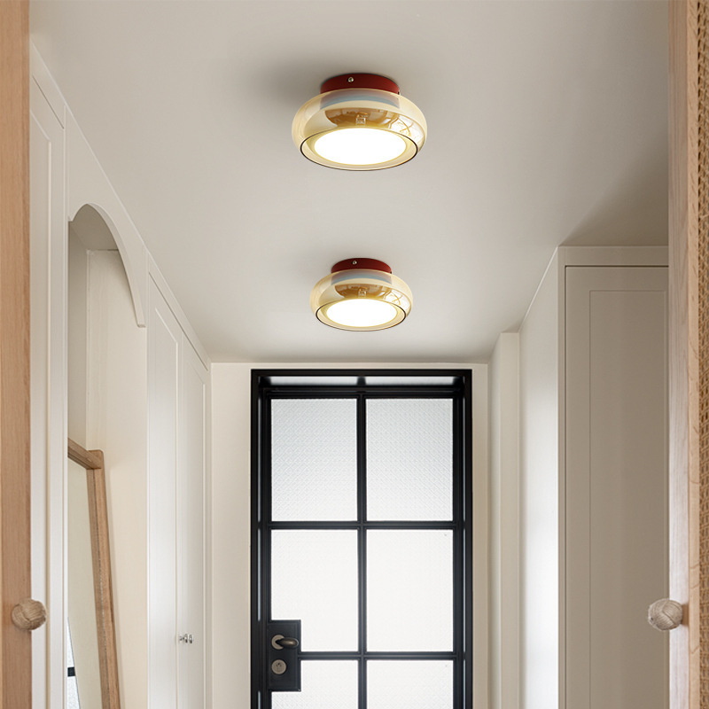 Luz del pasillo del ovni nórdico, luz del techo del balcón del viento de la crema