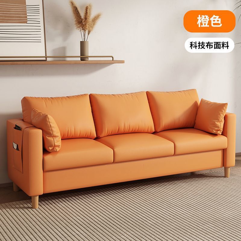 简约卧室布艺储物功能沙发小户型出租房公寓客厅服装店双人小沙发|undefined