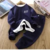Round neck suit YLTZ07 navy blue