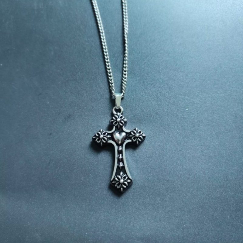 Collana con pendente croce amore personalizzata uomo donna_voghion.com