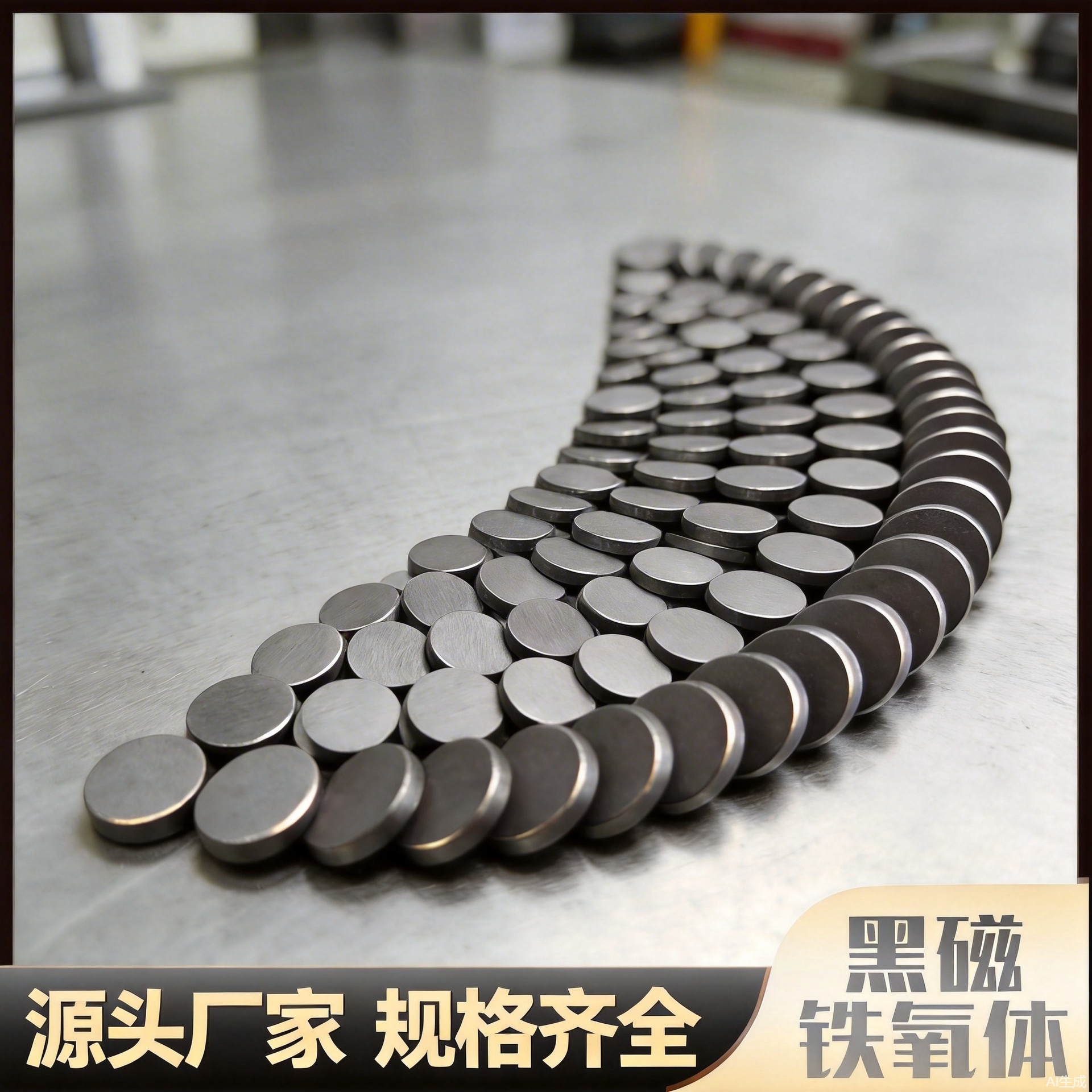 磁铁工厂直发铁氧体磁铁圆形圆环强力普磁小吸铁石黑色方形磁铁片