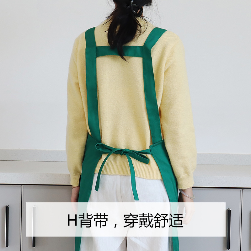 Delantal de cocina de Amazon transfronterizo logotipo personalizado cocina occidental horneado ropa de trabajo para hombres y mujeres delantal de cocina casera personalizado