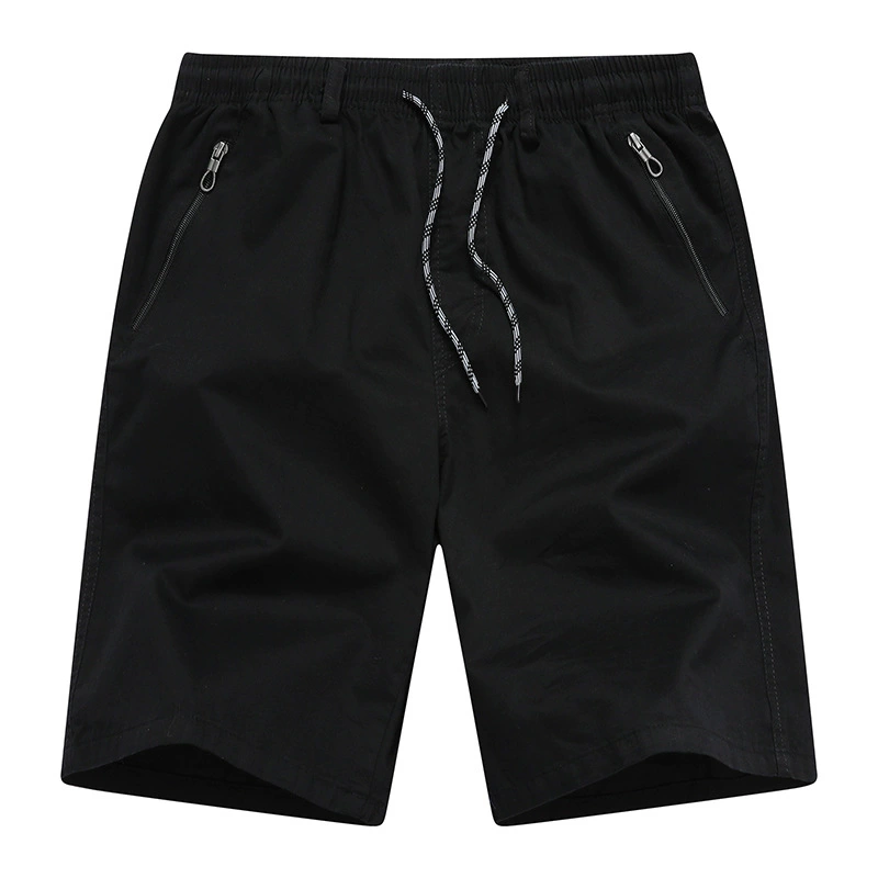 2025 новые мужские летние тонкие простые повседневные пляжные укороченные брюки из хлопка