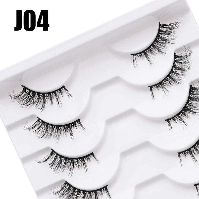 DINGSEN pestañas postizas fábrica al por mayor transfronteriza tridimensional rizado pestañas multicapa grueso medio ojo pestañas medio