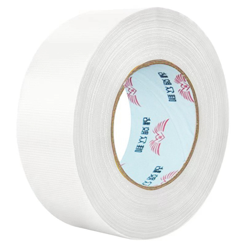 50m 片面白い布ベースのテープ高粘度強力な固定カーペットスプライシング床革ステージ布ベースのテープ