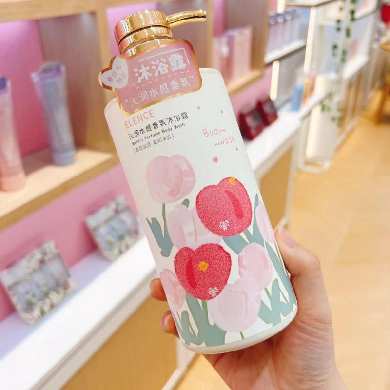 特別オファー: 清心ルン ウォータリー フレグランス シャワージェル 500ml 保湿、ソフト、清潔、濃密な泡立ち、香り、美肌効果|undefined