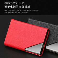 Creative gift stainless steel business card box, aluminum alloy business card holder, exhibition gift card box, business card holder, customized LOGO