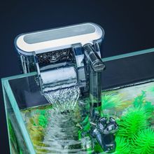 鱼缸小型过滤器静音过滤三合一瀑布壁挂式水族箱水泵外挂