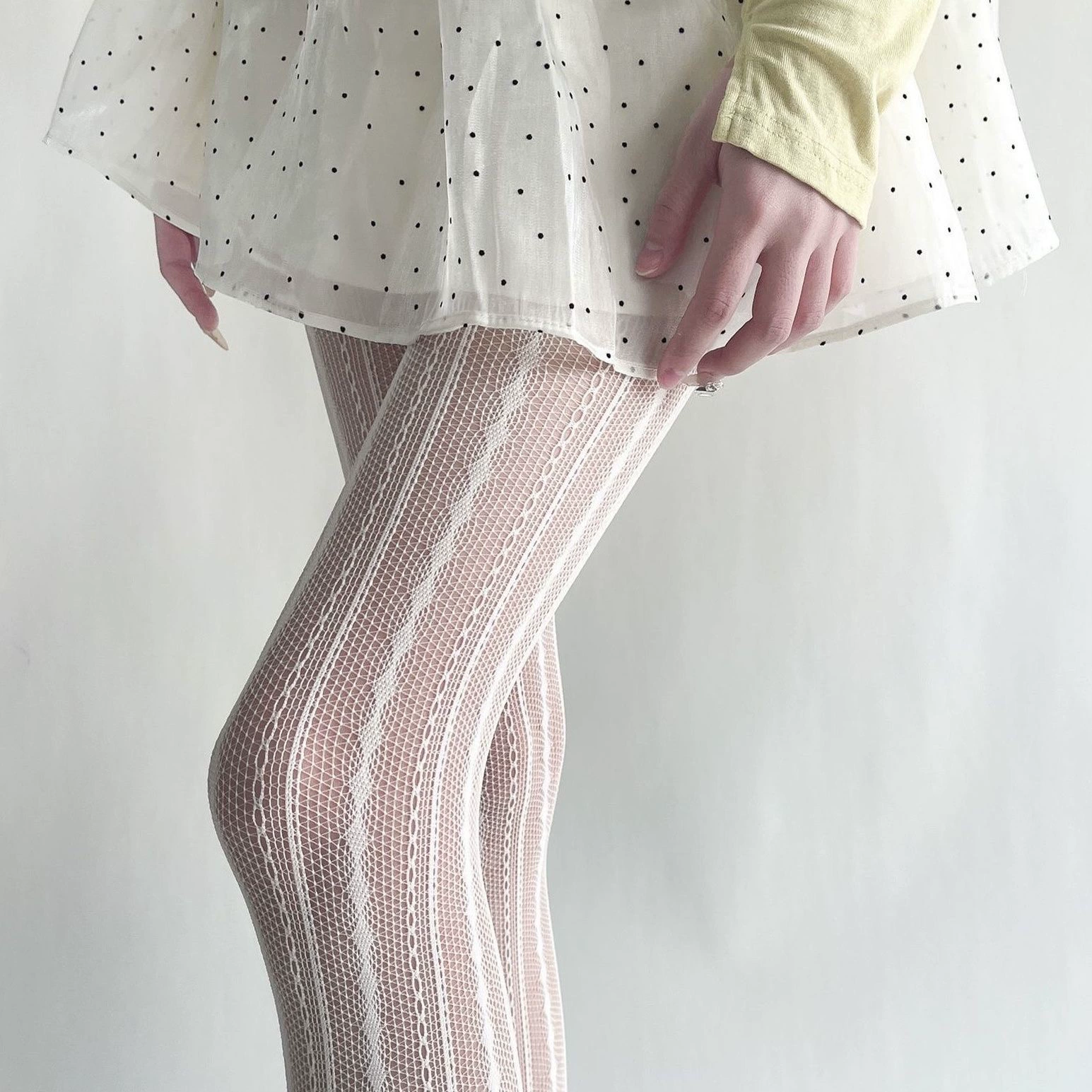 Autumn Retro Thin Tights, Women's Fitted Patterned Pantyhose, Multiple Colors