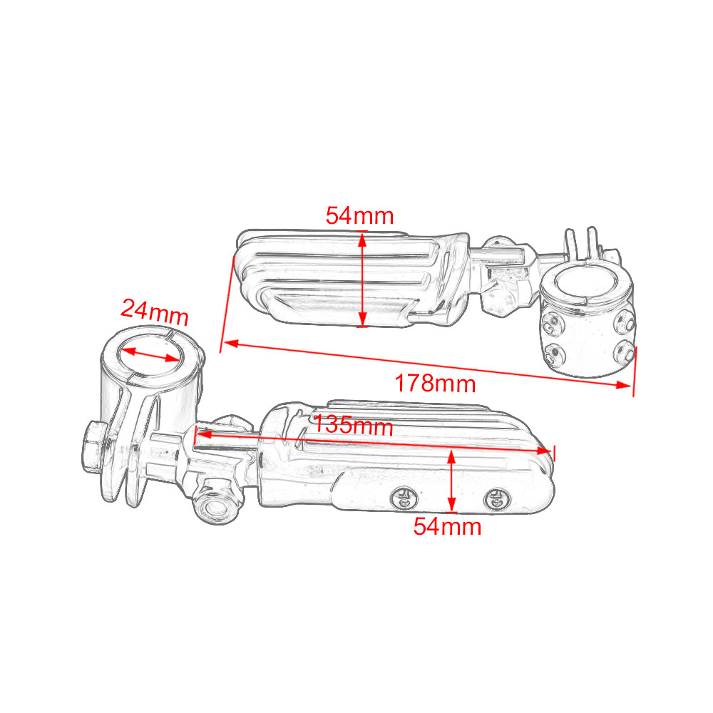 Harley Motorcycle Modified Front Bumper Guard Bar Footrest Bracket Bumper Rest Pedal Footpeg Footstaple