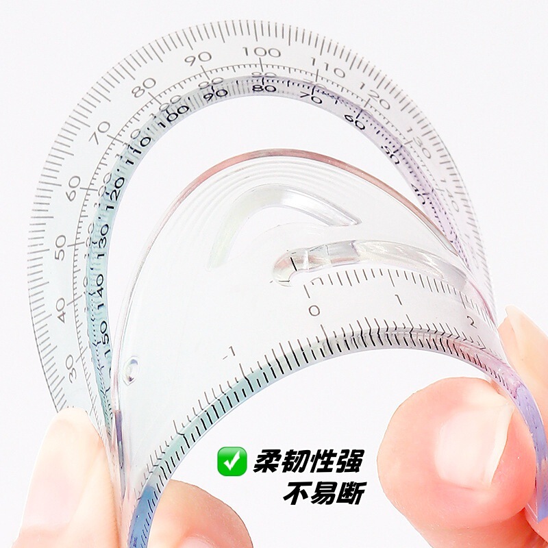 包郵便小魚1394学生プラスチック定規4セット20cmでソフト定規曲げ可能定規セット|undefined