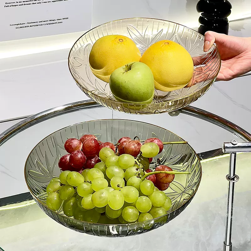 金边轻奢水果盘家用客厅茶几水果篮零食糖果摆放盘干果盘点心盘