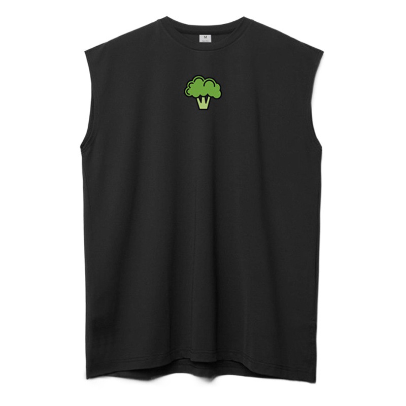 Camiseta sin mangas de verano de malla chaleco deportivo Chaleco de los hombres ins color sólido suelto casual crossbody fitness running image 1