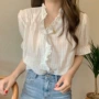 v领小众新款法式衬衫