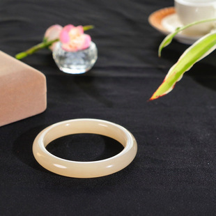Jin Yutang Xinjiang Hetian Jade Lotus Root Starch Bracelet Fairy Lotus Root Starch Bracelet Fragrant Fragrant Oil Waxy Full Temperament Warm