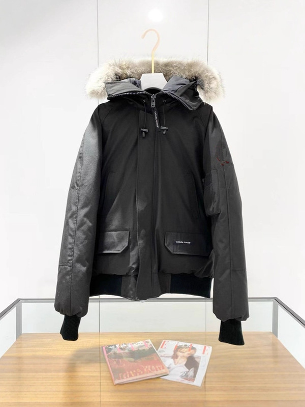 跨境大鹅羽绒服 01款 Men/Women Coyote Fur Bomber Down Jacket|undefined
