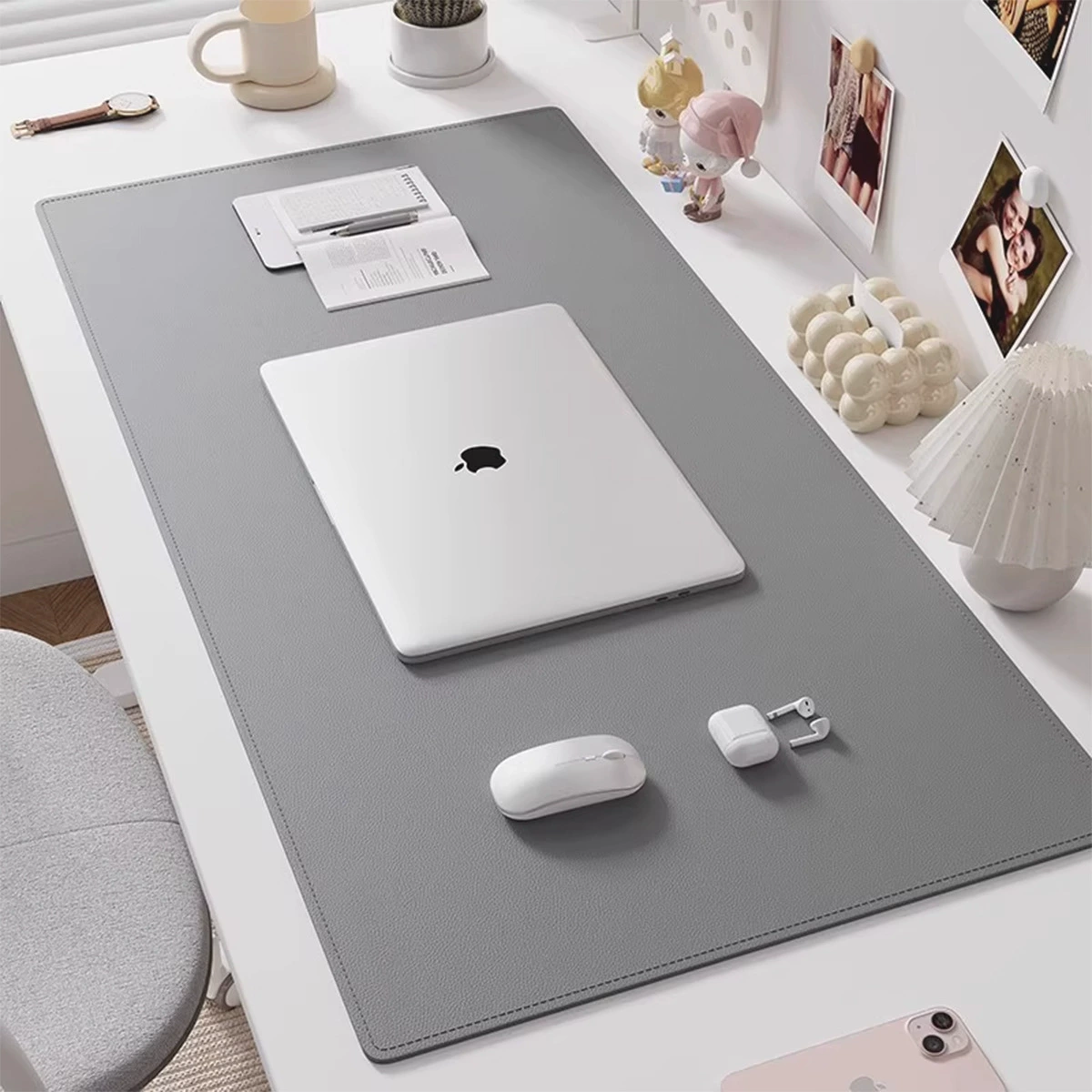 Mouse Pad Oversized Desk Mat Leather Desktop from Yomiego