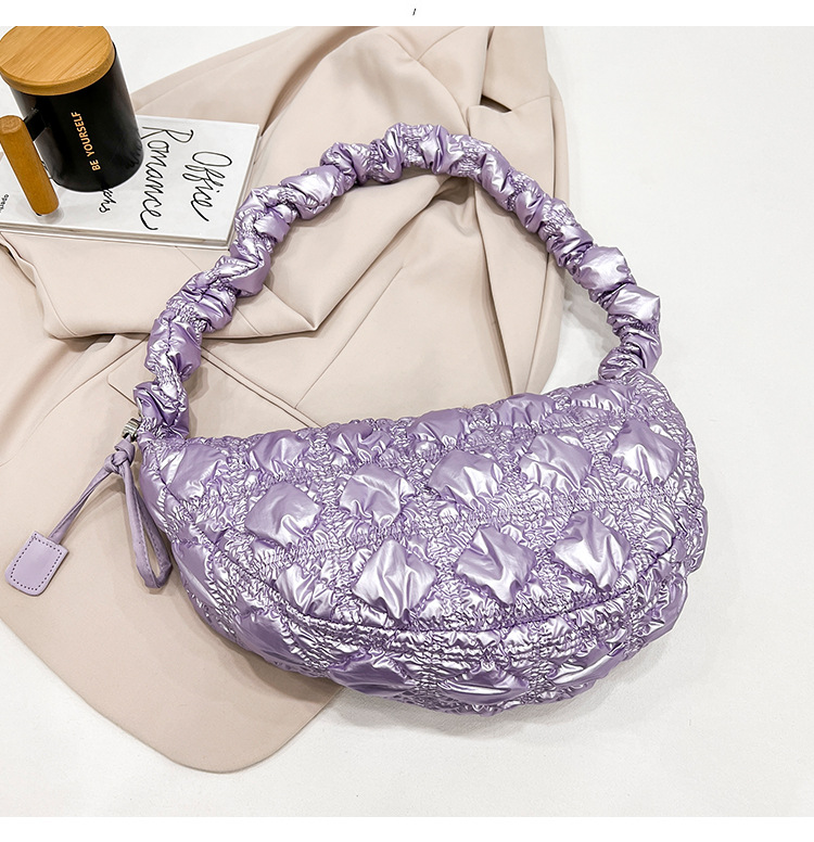 Koreanische Version der modischen Wolkentasche, plissierte Knödeltasche, vielseitige Umhängetasche mit einer Schulter für Damen (mit Staubbeutel im Lieferumfang enthalten)_voghion.com