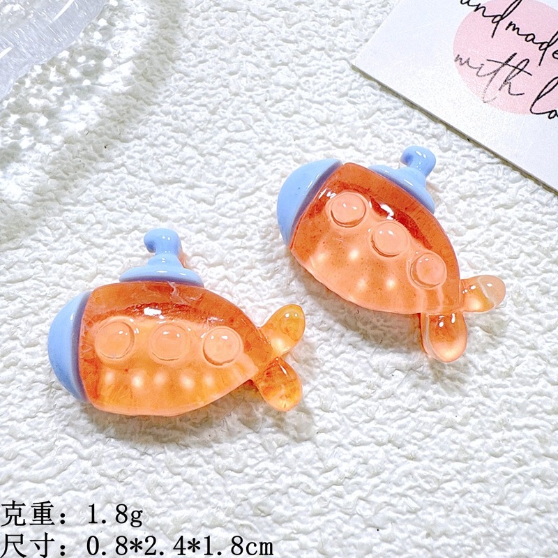 漫画樹脂アクセサリーかわいい水中世界シリーズ diy 下駄靴花携帯電話ケースエアクッションコームバッグペンダント|undefined