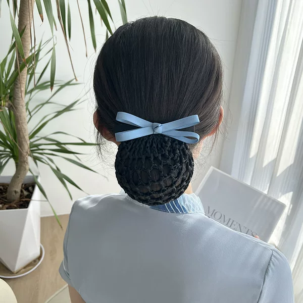 Headband for Women, Nurse Hairnet, Bank Teller, Flight Attendant, Professional Blue Simple Updo Hair Accessory, Work Hair Accessory 2025