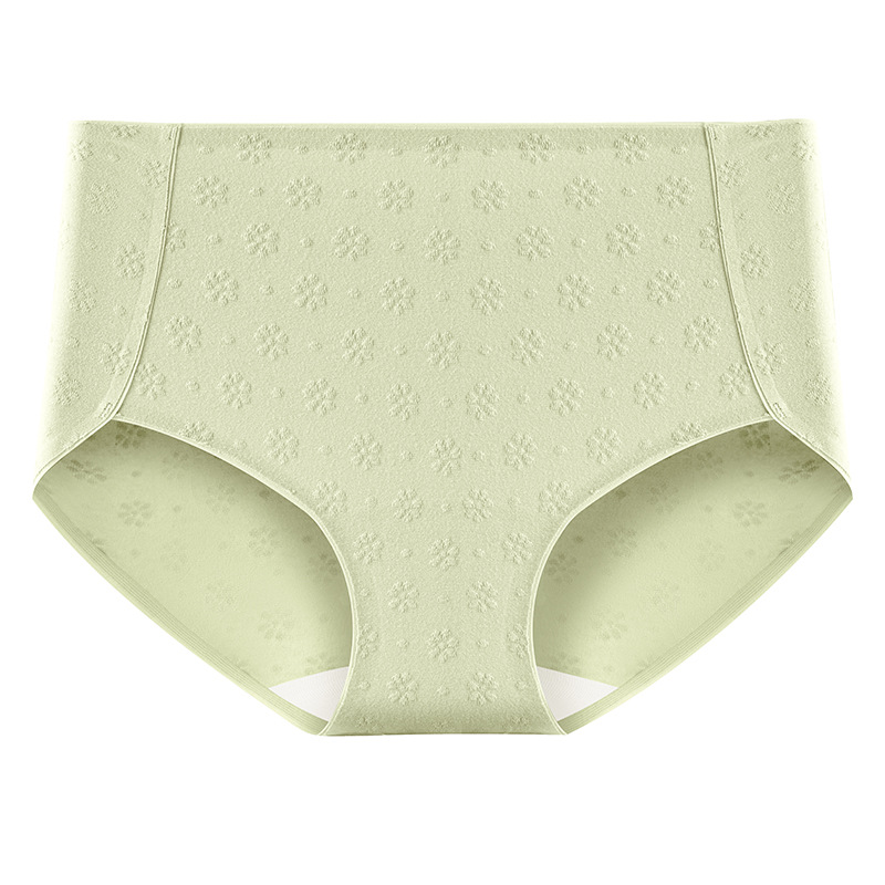 Algodón de las mujeres de cintura alta vientre contracción antibacteriano de cintura alta más tamaño pantalones cortos de triángulo sin costuras de las niñas 2024 Nuevo triángulo ropa interior de mujer