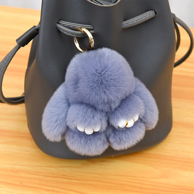 Rabbit hair Plush key Pendant Bunny Pendant decorate Bag Jewelry Pendants lovely Toys gift