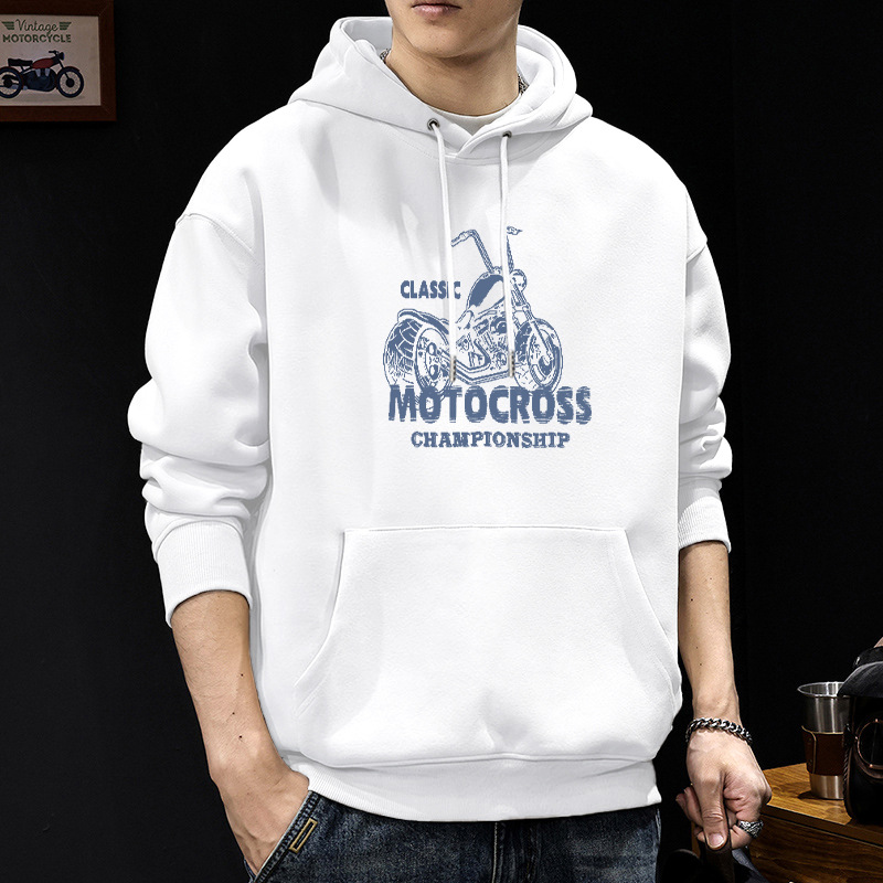 420g estilo de puerto japonés guapo chaqueta impresa con capuzas primavera y otoño hombre abrigo de estudiante casual suelto